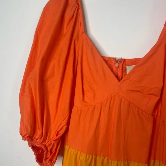 Farm Rio Colorblock Puff Sleeve Maxi Dress - Picture 5 of 7